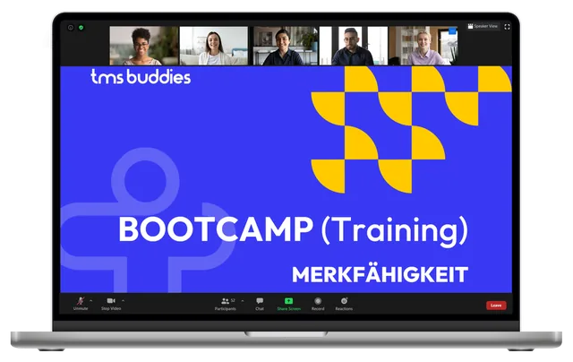Bootcamp Merkfähigkeit als Live-Training am Laptop
