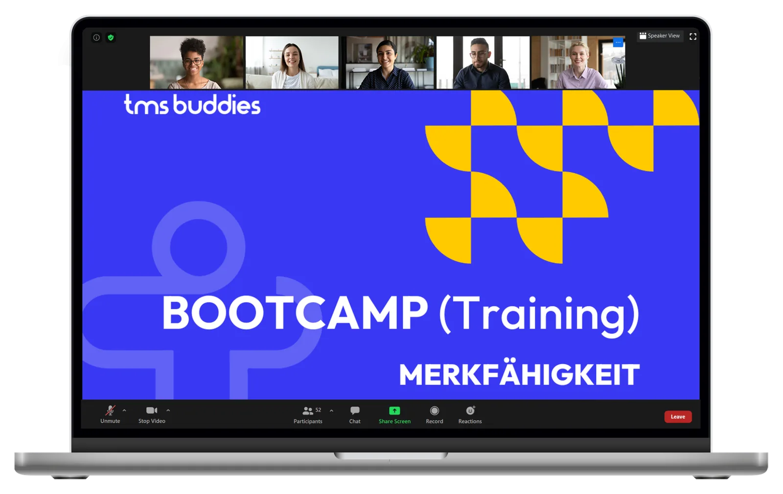 Das Bootcamp Merkfähigkeit als Live-Training am Laptop
