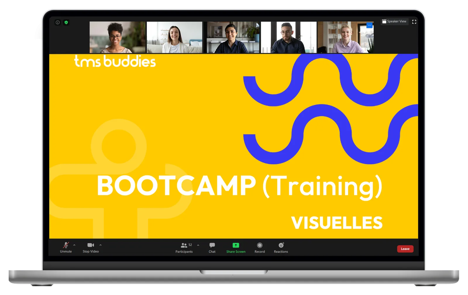Das Bootcamp Visuelles als Live-Training am Laptop